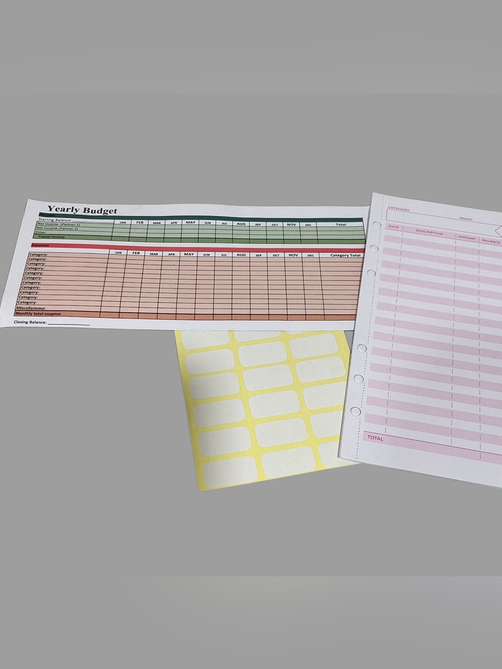 All in One Budget System Cash Envelope Black Wallet Organizer RFID Protection - Picture 7 of 11